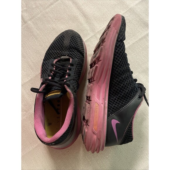 Nike Lunarlite Live Strong Womens Running Shoes Black/Pink Sneakers Size 8 - Picture 4 of 10